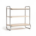 Étagère en métal et bois de dimensions 80 x 30 x 75cm pour rangement polyvalent