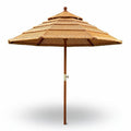 Parasol en bambou de 200 x 200 x 250 cm pour jardin et terrasse